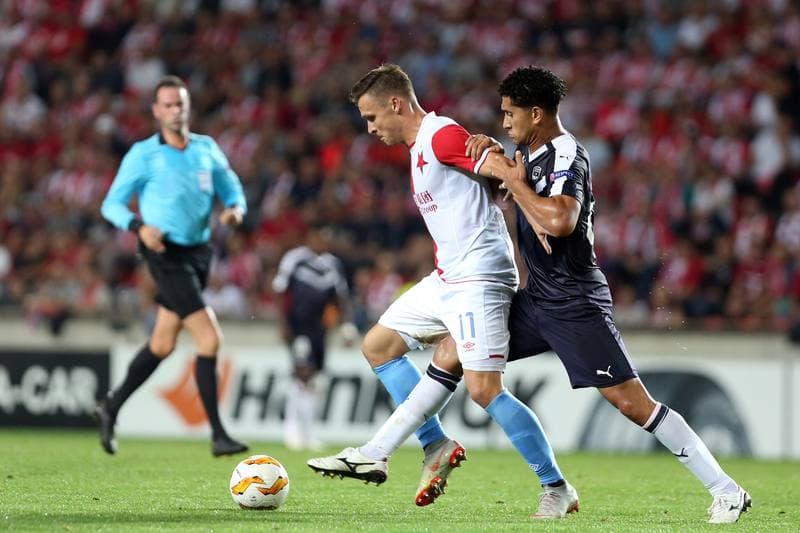 Football. UEFA Europa League. Slavia Prague - Girondins Bordeaux. 20.09.2018