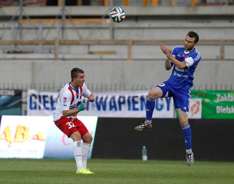 Football. T-Mobile Ekstraklasa. Podbeskidzie Bielsko Biala - Ruch Chorzow. 03.08.2014