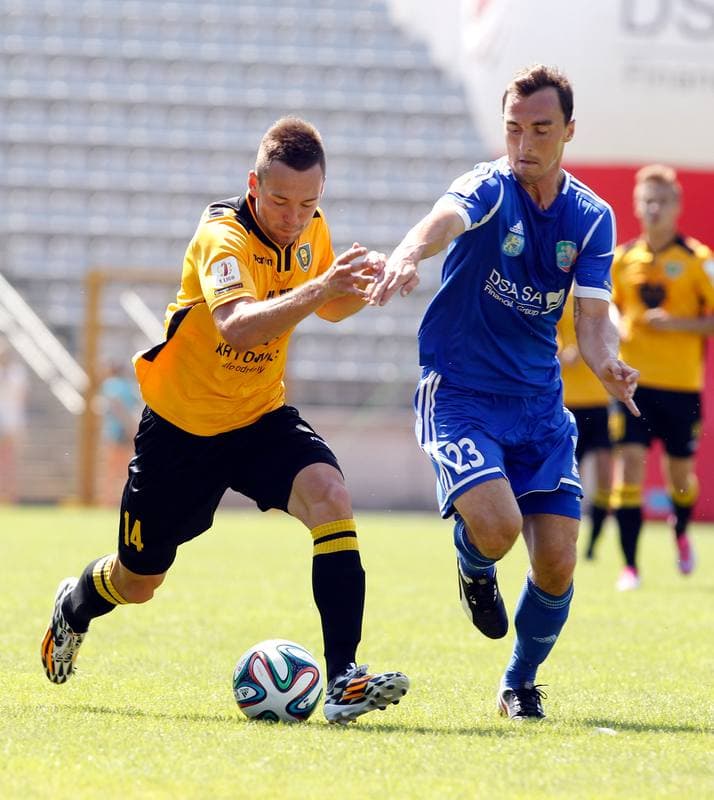 Football. I Liga. Miedz Legnica - GKS Katowice. 10.08.2014