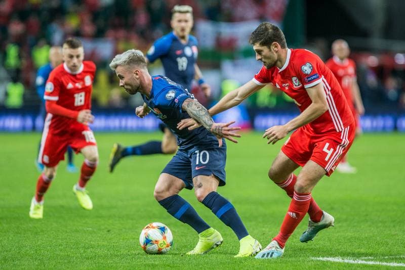 Football. Euro 2020 Qualifiers. Slovakia - Wales. 10.10.2019