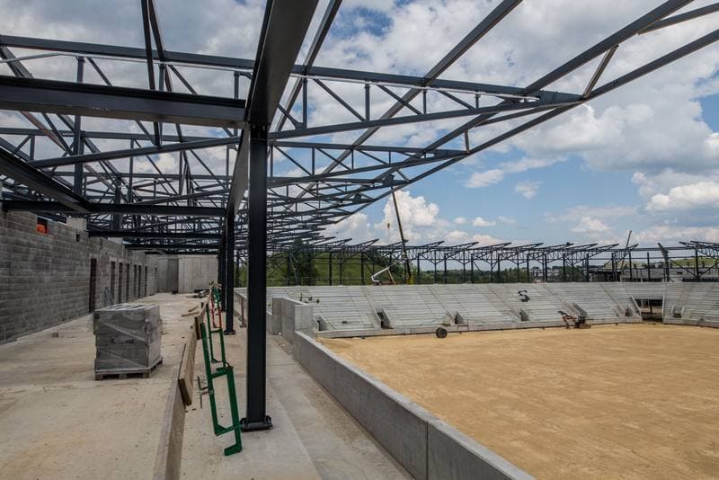 Football. Zaglebiowski Park Sportowy. Construction. 09.06.2021
