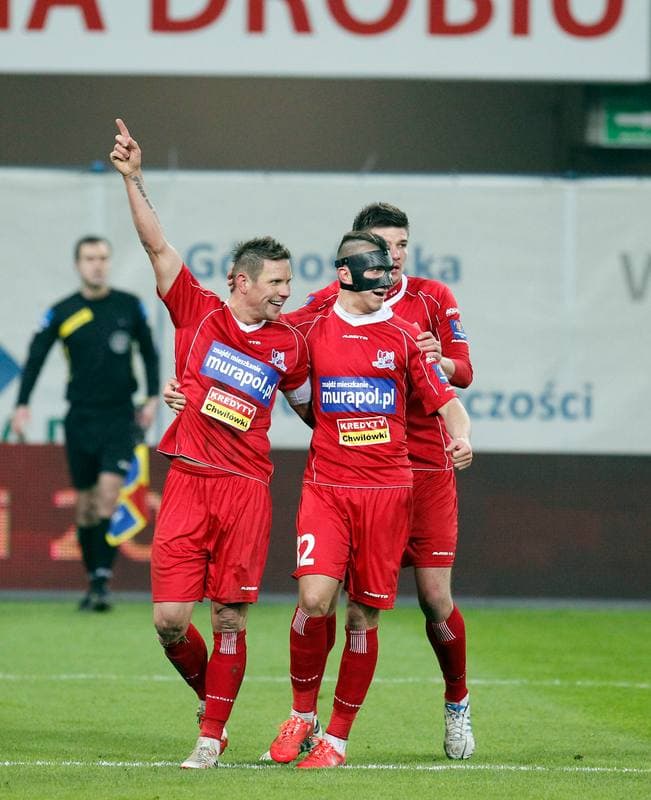 Football. Polish Cup. Piast Gliwice - Podbeskidzie Bielsko Biala. 04.03.2015