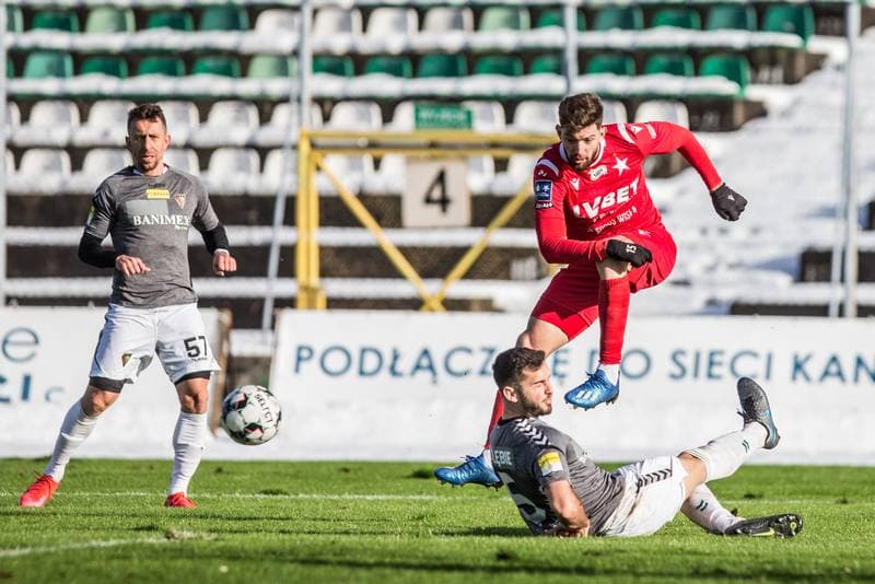 Football. Sparing. Zaglebie Sosnowiec - Wisla Krakow. 20.01.2021