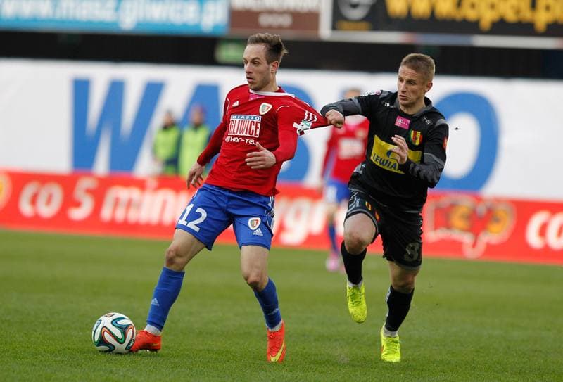 Football. T-Mobile Ekstraklasa. Piast Gliwice - Korona Kielce. 22.03.2015