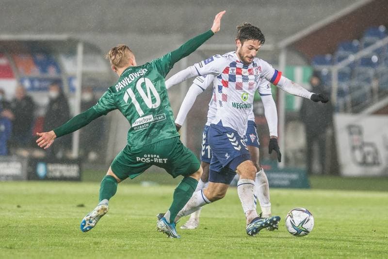 Football. PKO BP Ekstraklasa. Gornik Zabrze - Slask Wroclaw. 16.04.2021