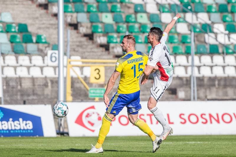 Football. Fortuna I Liga. Zaglebie Sosnowiec - Arka Gdynia. 28.04.2021