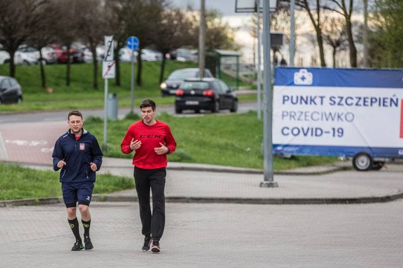 Ice Hockey. Poland national team. Training. 02.05.2021