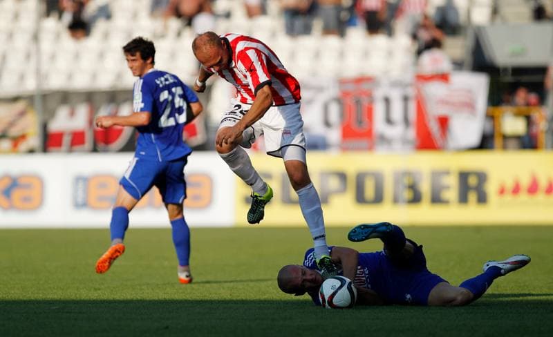 Football. T-Mobile Ekstraklasa. Cracovia Krakow - Piast Gliwice. 13.03.2015