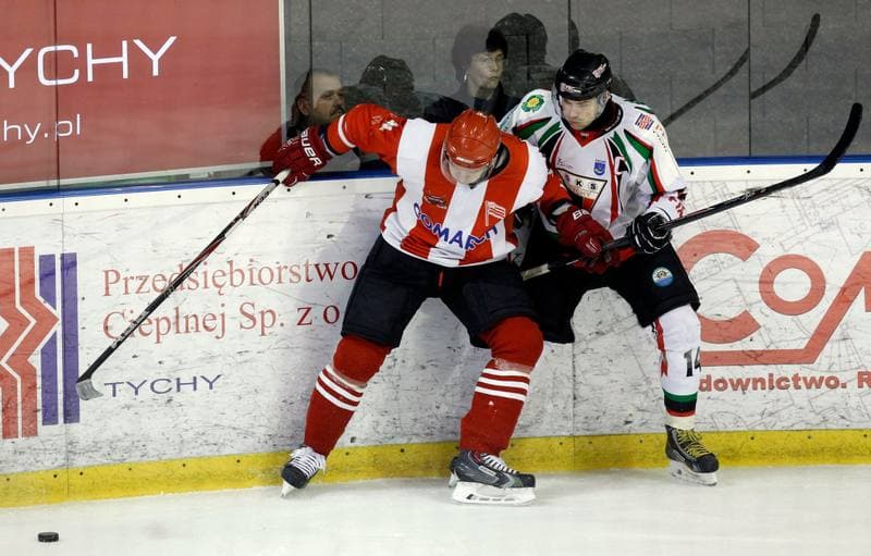 Ice Hockey. Polska Hokej Liga. GKS Tychy - Comarch Cracovia Krakow. 30.01.2015