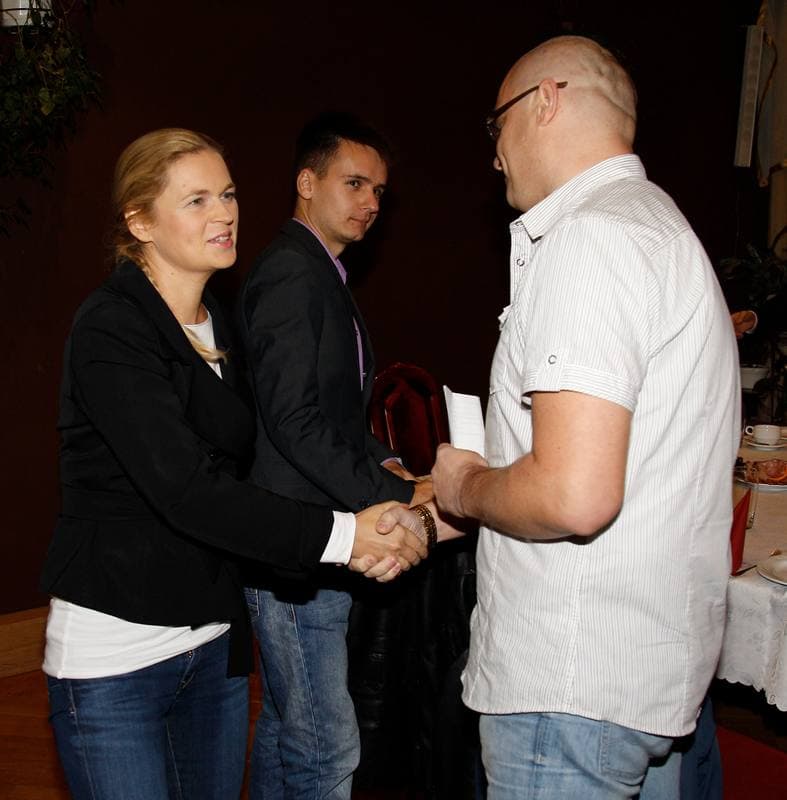 Barbara Nowacka. Breakfast with Trade Unions. 08.10.2015