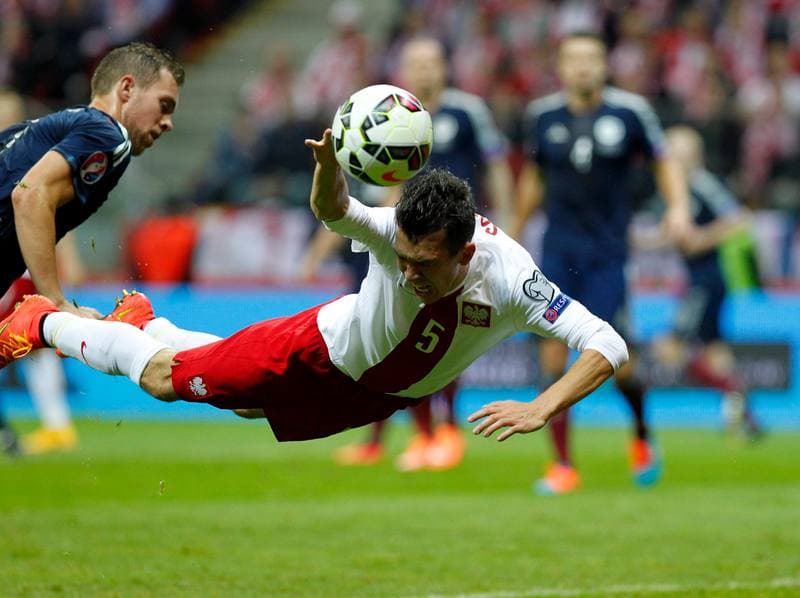 Football. UEFA European Qualifiers. Poland - Scotland. 14.10.2014