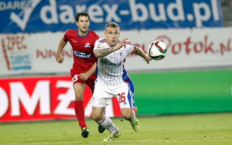 Football. PKO BP Ekstraklasa. Gornik Zabrze - Podbeskidzie Bielsko Biala. 26.10.2015