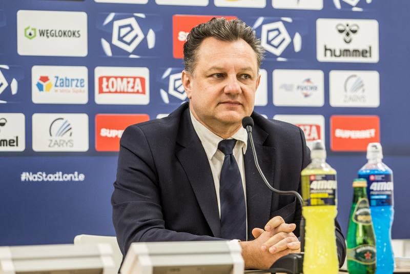 Football. Gornik Zabrze. Press Conference. 03.02.2022