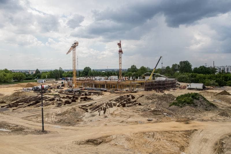 Football. Zaglebiowski Park Sportowy. Construction. 09.06.2021