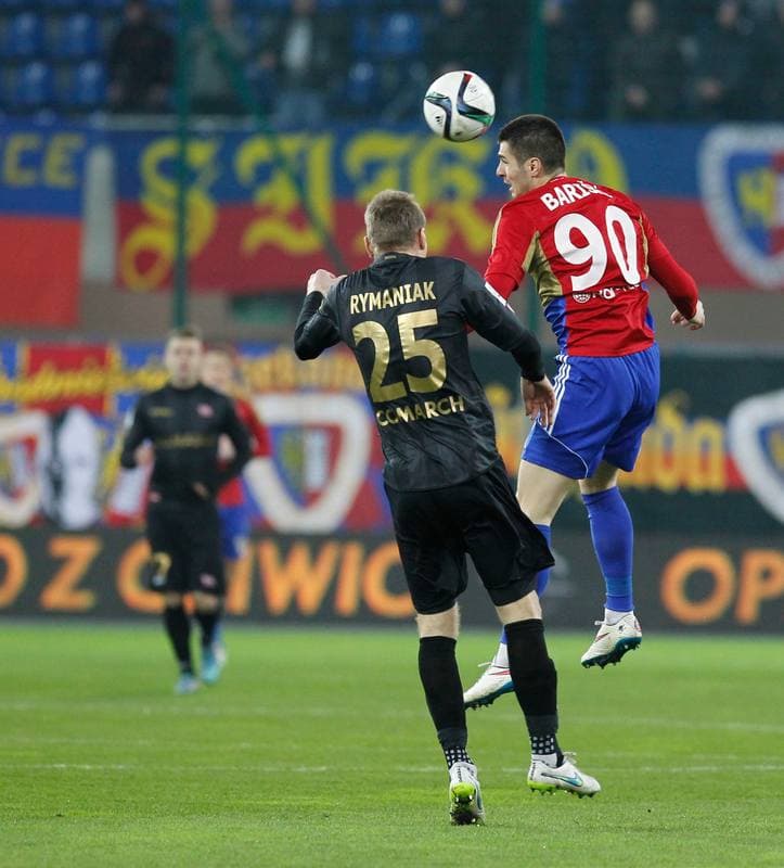 Football. PKO BP Ekstraklasa. Piast Gliwice - Cracovia Krakow. 05.12.2015