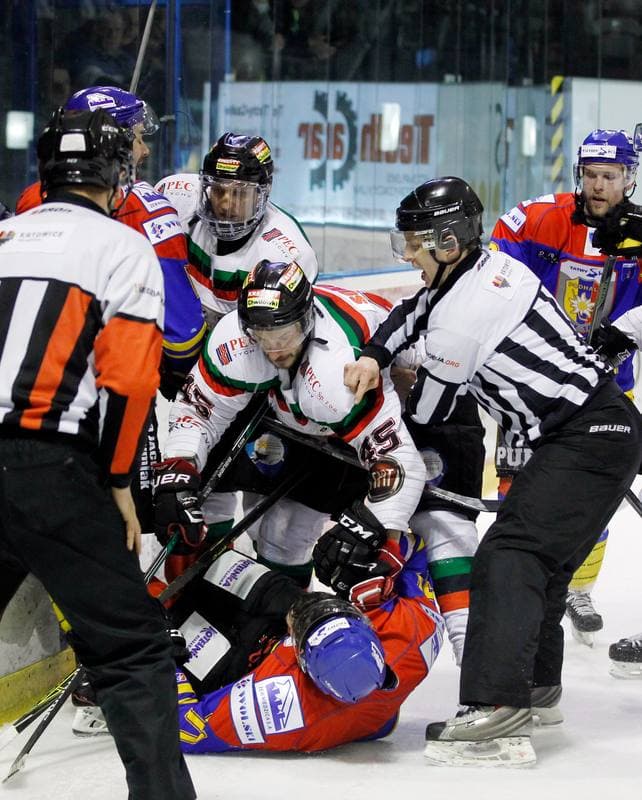 Ice Hockey. Polska Hokej Liga. GKS Tychy - Tatryski Podhale Nowy Targ. 29.02.2016