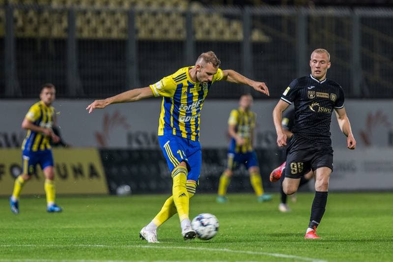 Football. Fortuna I Liga. GKS 1962 Jastrzebie - Arka Gdynia. 04.10.2021