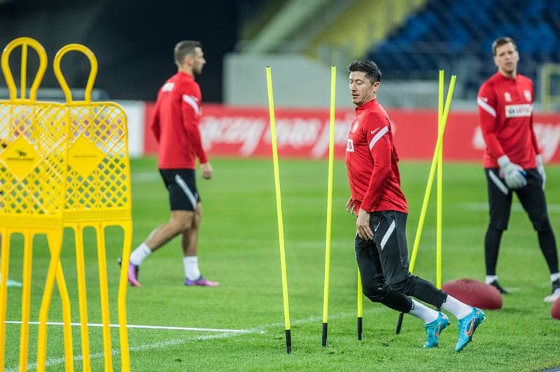 Football. Poland national team. Training. 21.03.2022