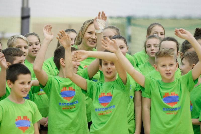 Volleyball. European Championship. Promotional Action. 05.12.2016