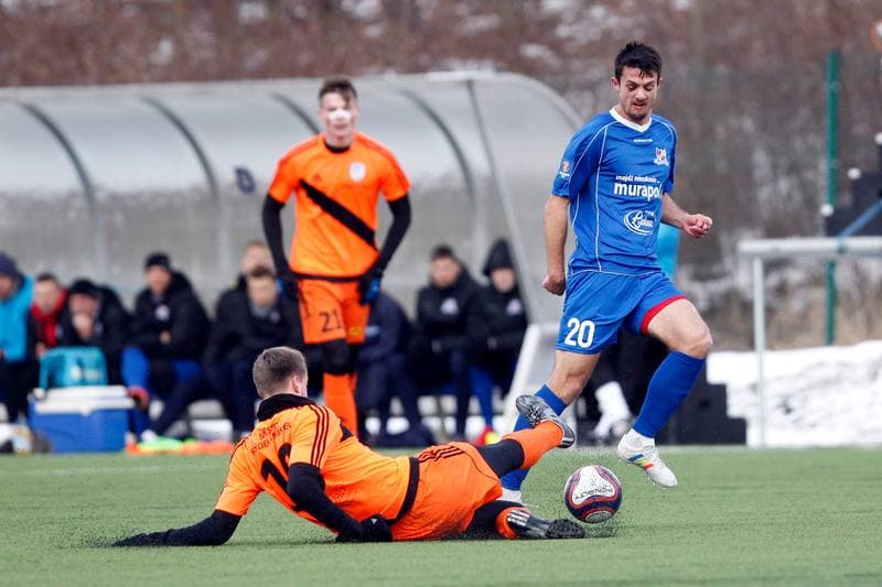 Football. Sparing. MFK Frydek-Mistek - Podbeskidzie Bielsko-Biala. 26.01.2017