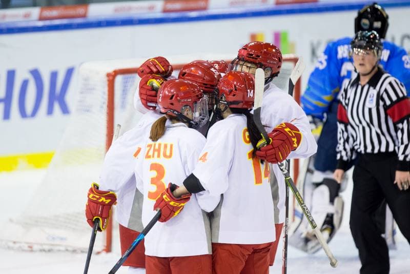 Ice Hockey. Women's World Championship Division 1B. China - Kazakhstan. 12.04.2022