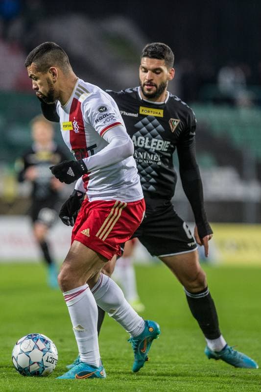 Football. Fortuna I Liga. Zaglebie Sosnowiec - LKS Lodz. 16.04.2022