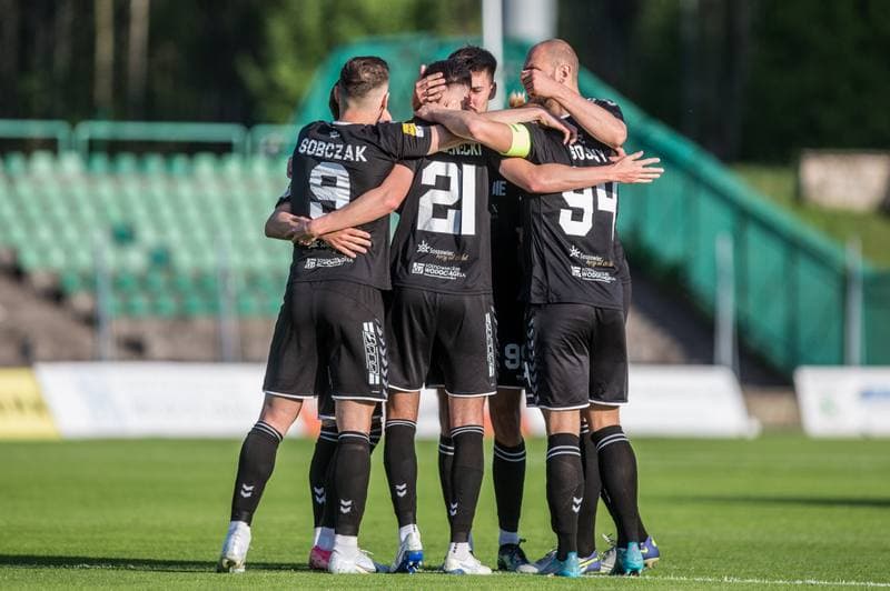 Football. Fortuna I Liga. Zaglebie Sosnowiec - Sandecja Nowy Sacz. 08.05.2022