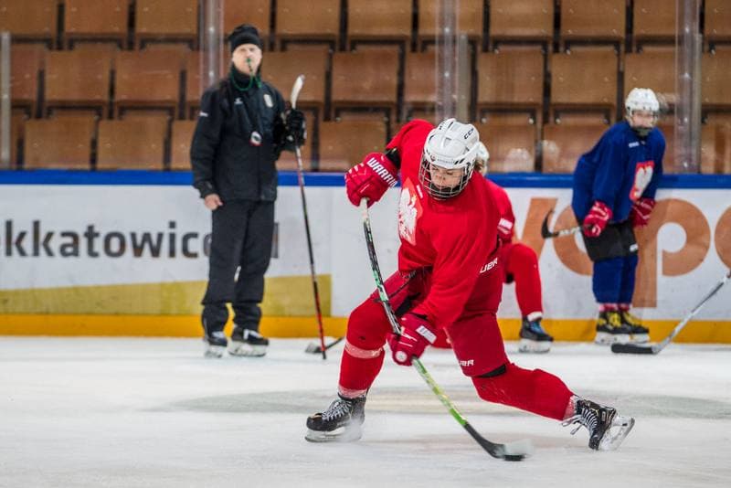 Ice Hockey. Poland national team. Training. 04.01.2022