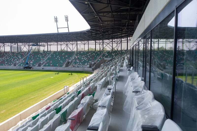 Football. Zaglebiowski Park Sportowy. Budowa obiektow. 29.06.2022