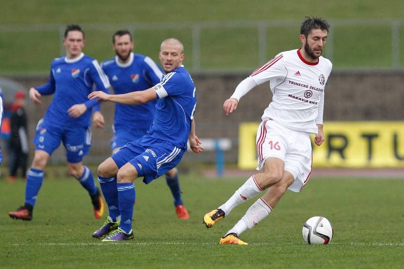 Football. Fortuna Narodni Liga. FK Fotbal Trinec - Banik Ostrava. 19.11.2016
