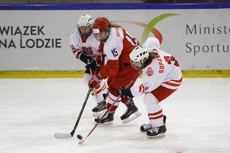 Ice Hockey. U18 Women's World Championship. Poland - Denmark. 08.01.2017