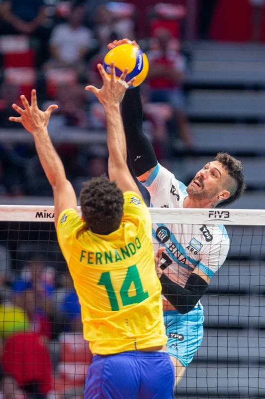 Volleyball. FIVB Men's World Championship. Argentina - Brazil. 08.09.2022