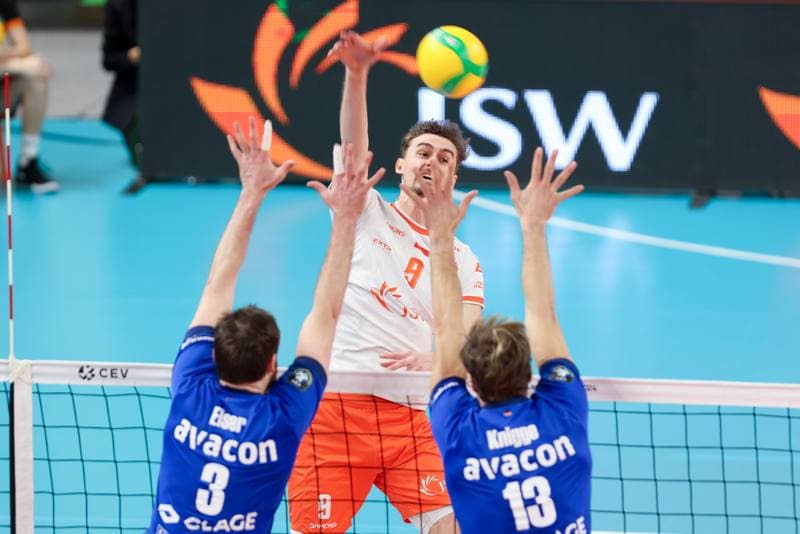 Volleyball. CEV Champions League. Jastrzebski Wegiel - SVG Luneburg. 17.01.2024