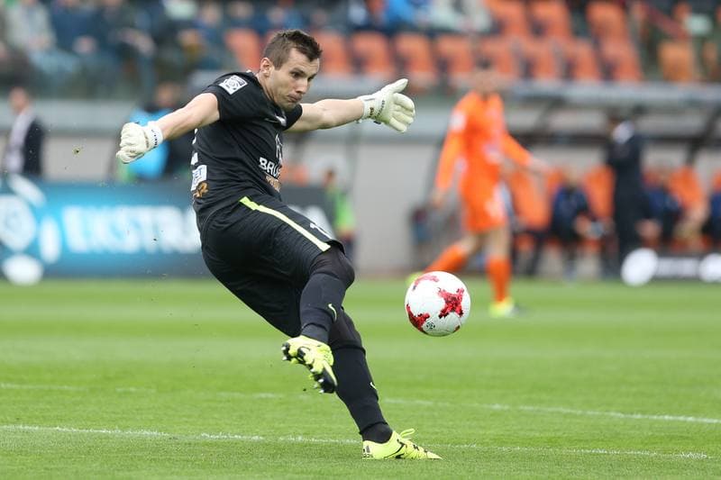 Football. Lotto Ekstraklasa. Bruk-Bet Termalica Nieciecza - Lech Poznan. 07.05.2017