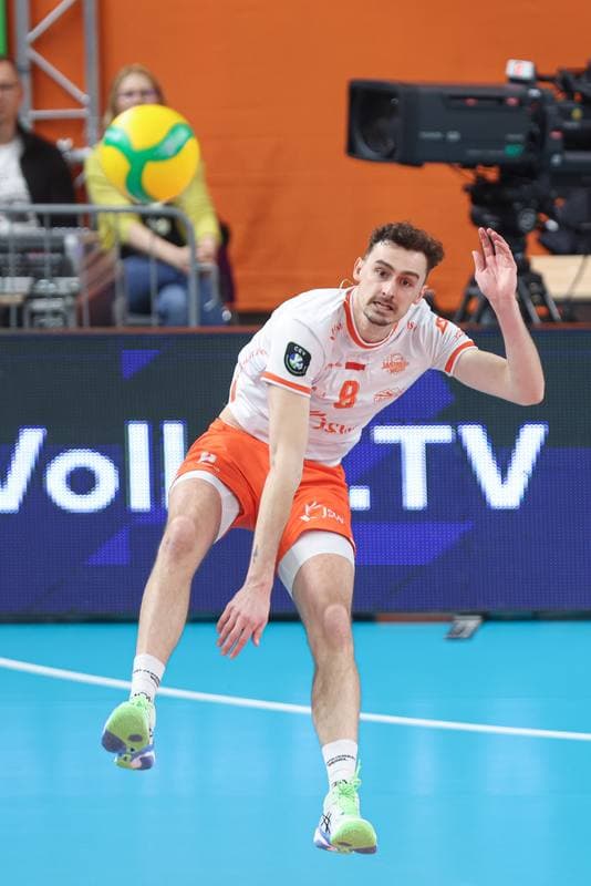 Volleyball. CEV Champions League. Jastrzebski Wegiel - Gas Sales Daiko Piacenza. 28.02.2024