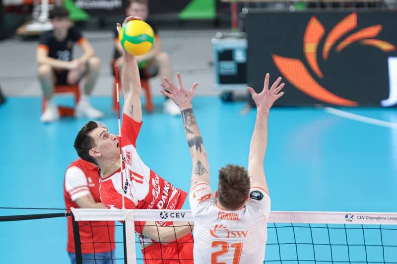 Volleyball. CEV Champions League. Jastrzebski Wegiel - Gas Sales Daiko Piacenza. 28.02.2024