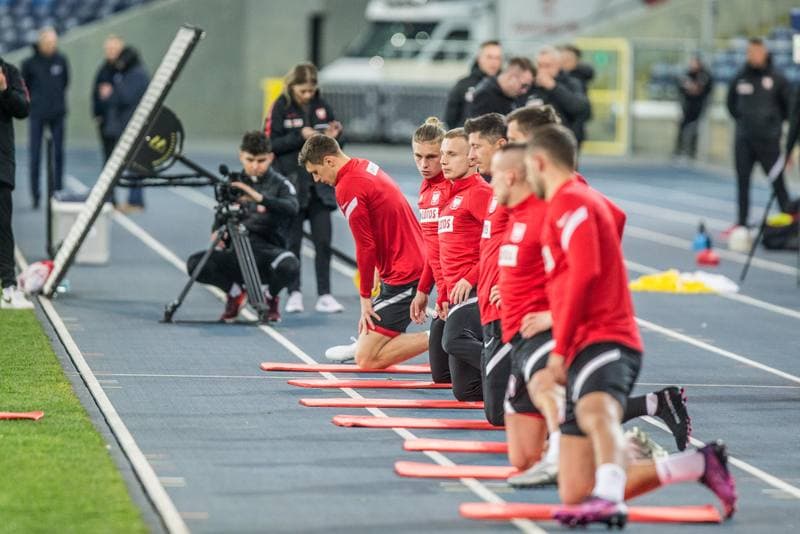 Football. Poland national team. Training. 21.03.2022