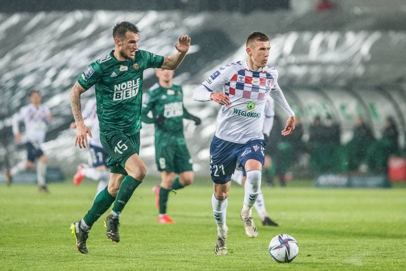 Football. PKO BP Ekstraklasa. Gornik Zabrze - Slask Wroclaw. 16.04.2021