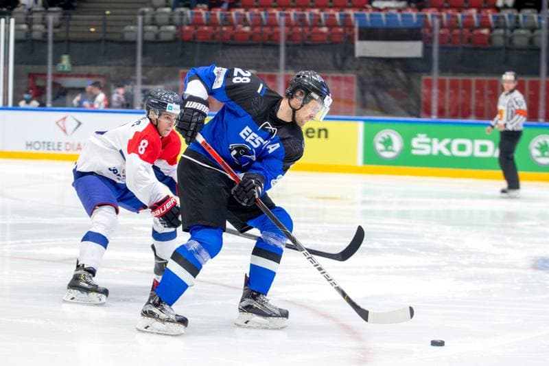 Ice Hockey. World Championship Division 1 Group B. Estonia - Serbia. 30.04.2022