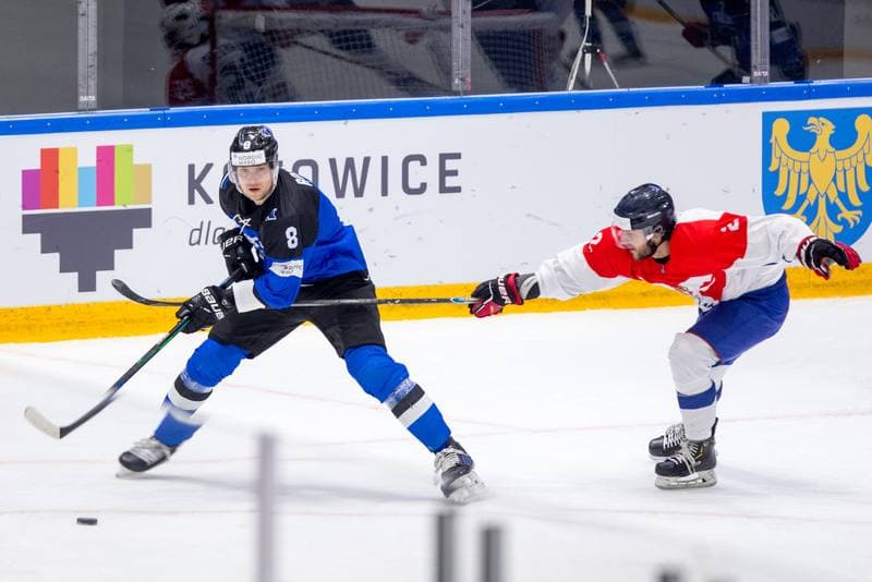 Ice Hockey. World Championship Division 1 Group B. Estonia - Serbia. 30.04.2022