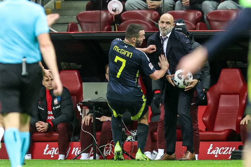 Football. UEFA Nations League. Poland - Scotland. 18.11.2024