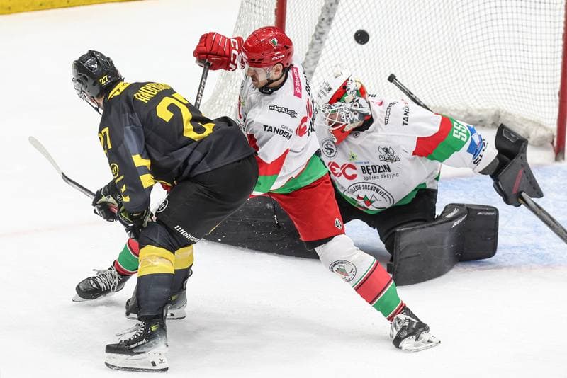 Ice Hockey. Tauron Hokej Liga. EC Bedzin Zaglebie Sosnowiec - GKS Katowice. 01.12.2024
