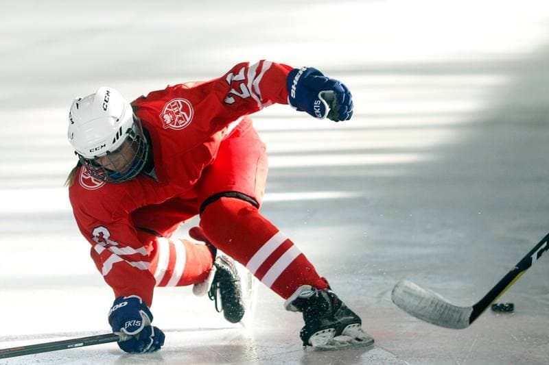 Ice Hockey. Slaska Liga Mlodzikow. Polonia Bytom - Reprezentacja Polski Kobiet. 06.09.2018