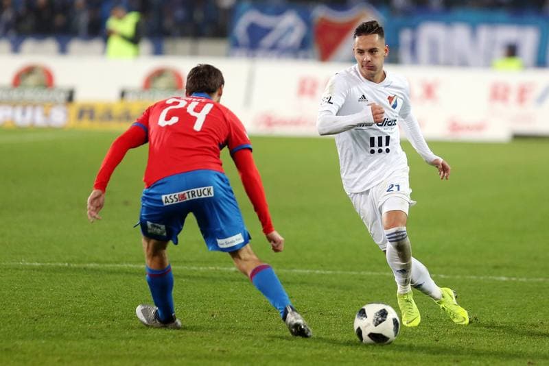 Football. Fortuna:Liga. Banik Ostrava - Viktoria Plzen. 03.11.2018