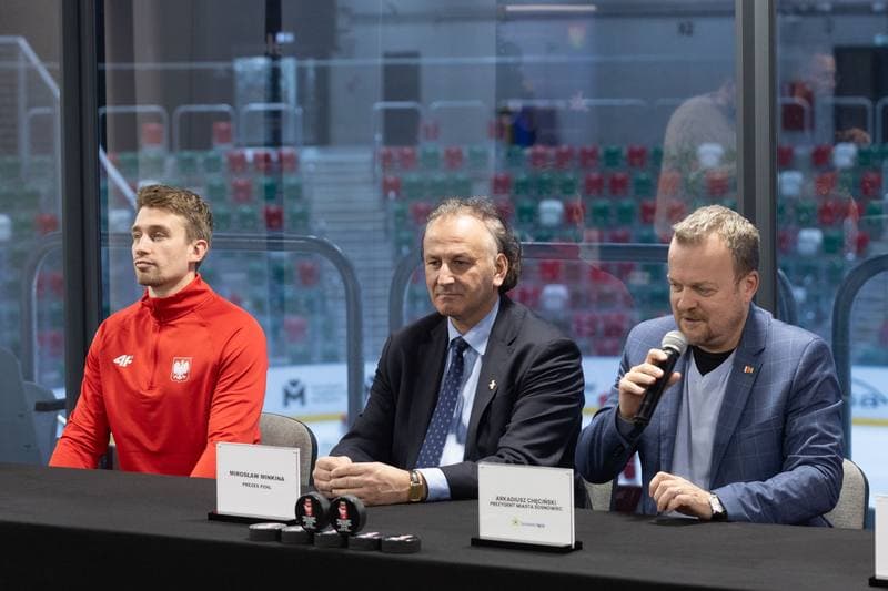 Ice Hockey. Poland national team. Press Conference. 06.02.2024