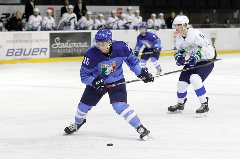 Ice Hockey. U20 World Championship Division I. Italy - Slovenia. 08.12.2018