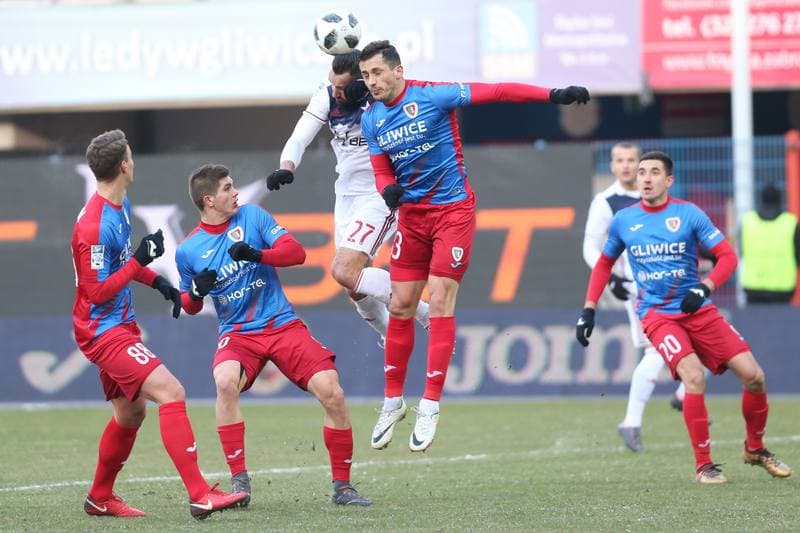 Football. Lotto Ekstraklasa. Piast Gliwice - Wisla Krakow. 25.02.2018