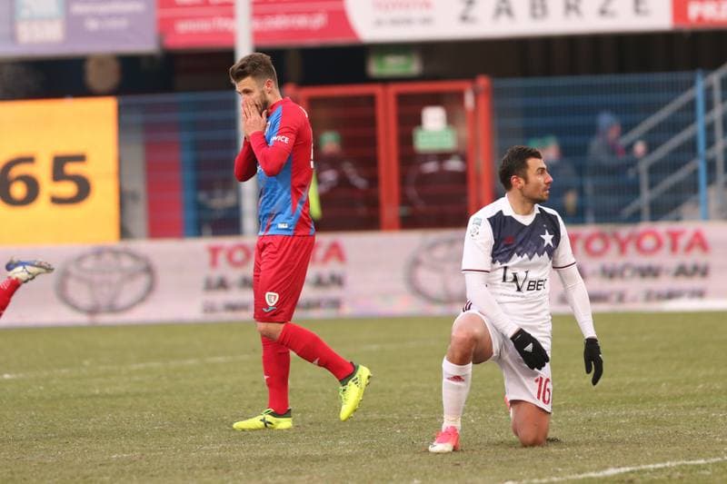 Football. Lotto Ekstraklasa. Piast Gliwice - Wisla Krakow. 25.02.2018