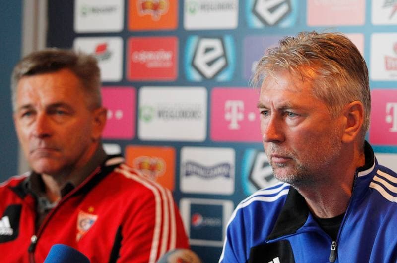 Football. Gornik Zabrze. Press Conference. 02.10.2014