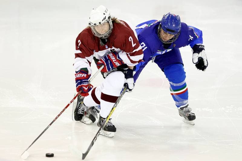 Ice Hockey. Women's World Championship. Italy - Latvia. 08.04.2017